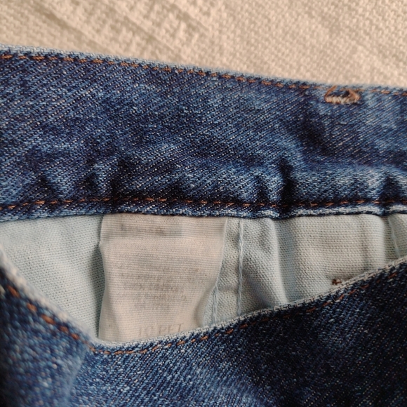 Lee | Vintage Mom Paper Bag Pleated Dark Wash High Waisted Jeans - Picture 6 of 6